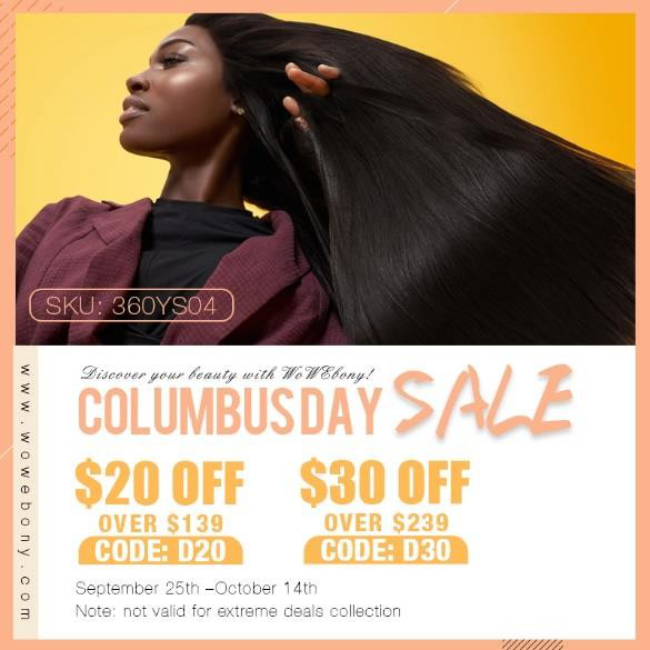 WoWEbony 2019 Columbus Day Sale Announced, Includes Deals on Lace Wigs and More