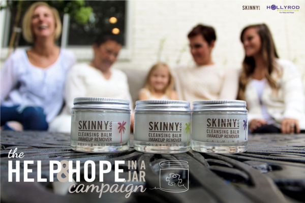Skinny & Co. & HollyRod Foundation unite to raise $1million with “Help and Hope in a Jar” campaign.