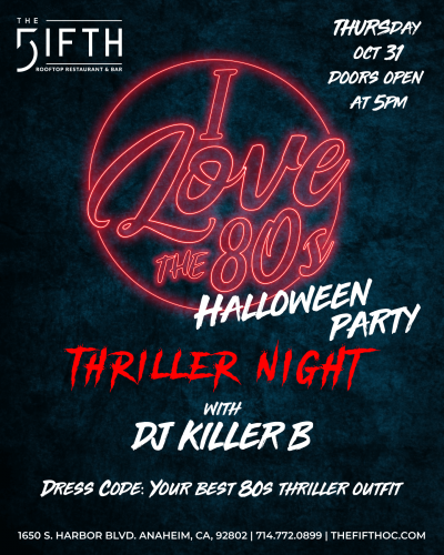 I Love The 80’S Halloween Party At The FIFTH