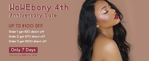 WoWEbony Anniversary Sale Features Deep Discounts on Best Selling Lace Wigs