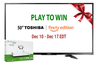 Gaming Platform “It’s My Chance” Offering a Toshiba Smart TV, an X Box One S and a Sony Sound Bar to Lucky Winners