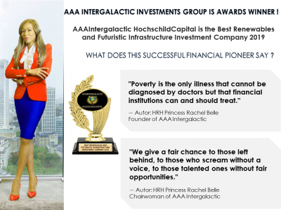 Award for Best Renewables and Futuristic Infrastructure Investment Company Goes to AAA INTERGALACTIC!