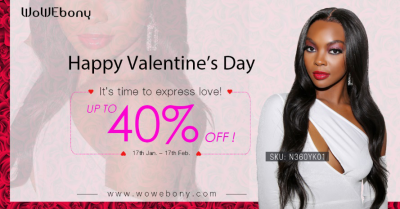 WoWEbony 2020 Valentine’s Day Sale Announced, Includes Deals on Lace Wigs and More
