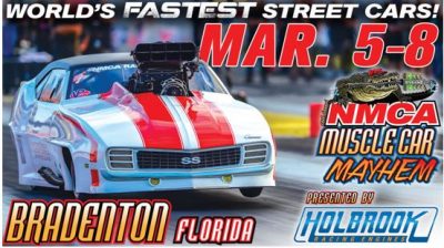 At 18th Annual NMCA Muscle Car Mayhem, Coast Packing’s ProCharger Pro Mod Camaro to Blaze Through Bradenton -- and Light Up Lard & Tallow Hot Spots in Sarasota, Tampa-St. Pete