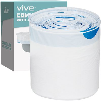 Vive 24 Pack of Commode Liners with Absorbent Pad now Available at Amazon.com