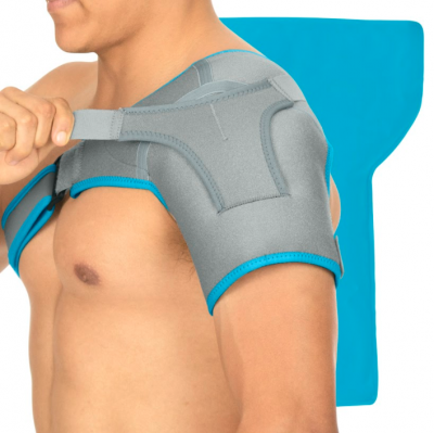 Vive Delivers Home Therapy & Relief With Vive Arctic Flex Shoulder Ice Pack Brace – Cold Reusable Cool Gel Wrap