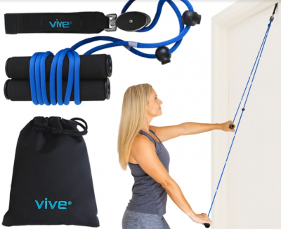 Fitness, Recovery & Wellness Experts Vive Release Vive Shoulder Pulley Over Door Rehab Exerciser