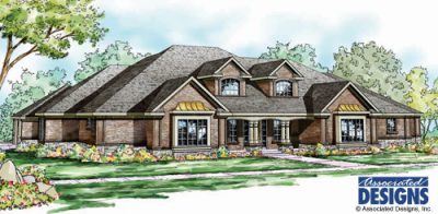 Associated Designs - Luxury House Plan Monticello is an Updated Classic Design