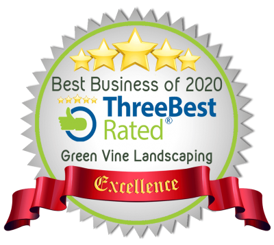 Santa Rosa's Leading Landscaper, Green Vine Landscaping, wins the 2020 Three Best Rated Award for Best Lawn Care Company