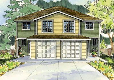 Associated Designs – Bergen Duplex Plan has Spacious & Private Units