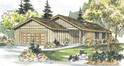 Associated Designs - Compact Greer is Woodsy and Welcoming