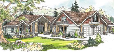 Associated Designs - Missoula House Plan Offers Rustic Grace, Great Views
