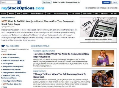 Leading Financial Advisors Headline myStockOptions Webinar On Covid-19 Planning For Stock Comp