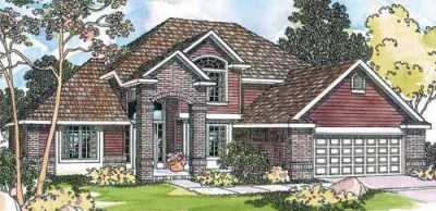 Associated Designs - Dramatic Entry Welcomes Visitors to the Coleridge House Plan