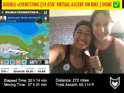 Shangrila Rendon becomes the 1st and ONLY female DOUBLE vEveresting Finisher