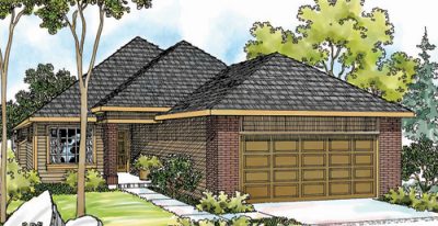 Associated Designs - Small House Plan Lorella 30-154 is Ideal for Narrow Building Lots