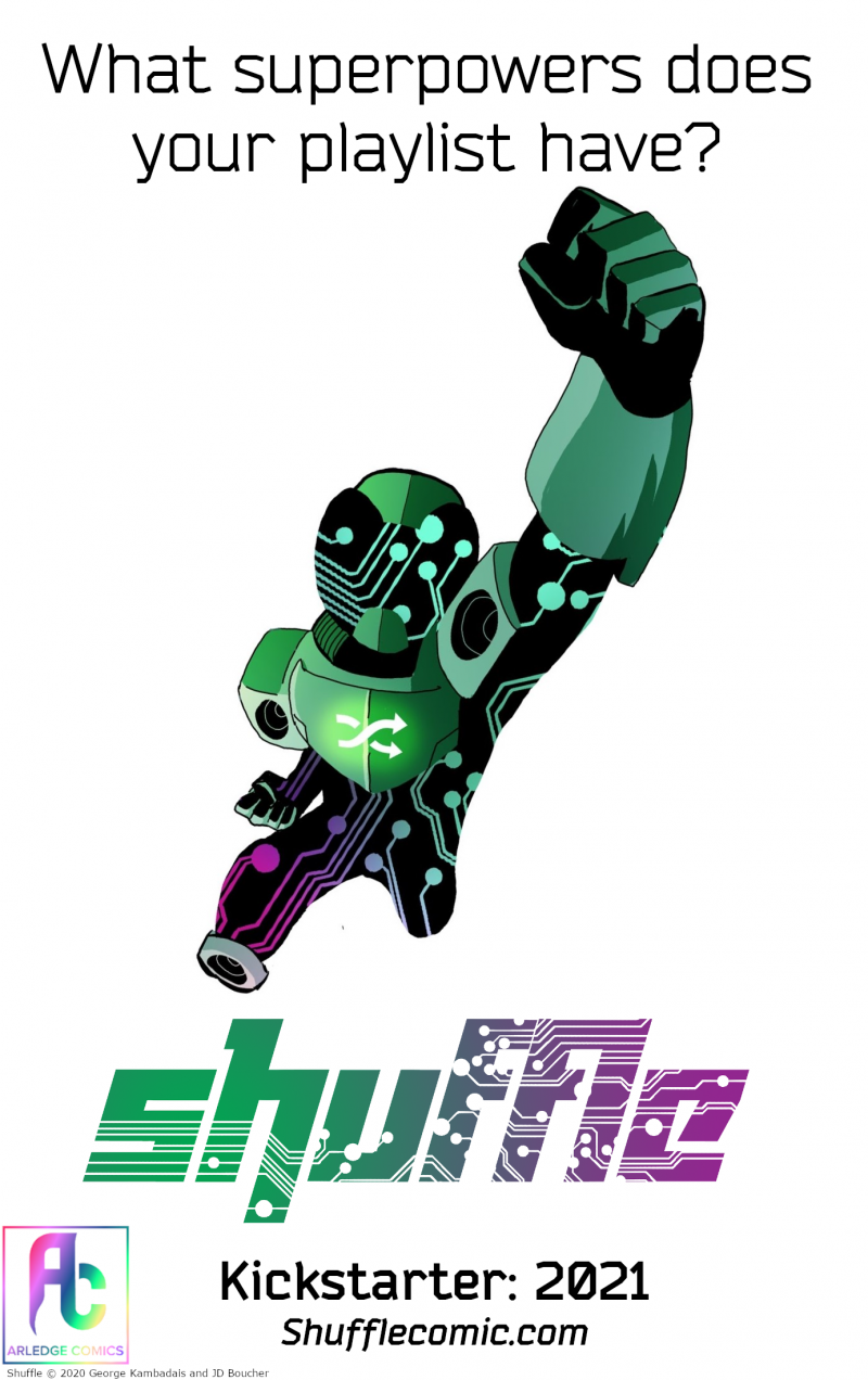 Arledge Comics Seeking Music Submissions for Shuffle, a Playlist-Powered Superhero Comic
