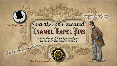 Forest Rose Productions launches Kickstarter Campaign for its “Strange Journey” Smartly Sophisticated Elegant Enamel Lapel Pins