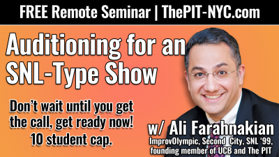 NYC's Peoples Improv Theater with New York's Best Improv Classes and More Now Online