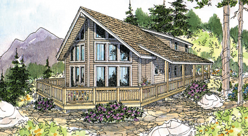 Associated Designs - Gerard House Plan is a Window Filled Vacation Home or Year Round Residence