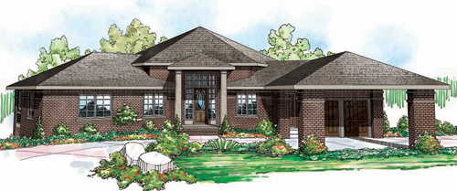 Associated Designs - Stately Alder Springs is Designed for a View Lot