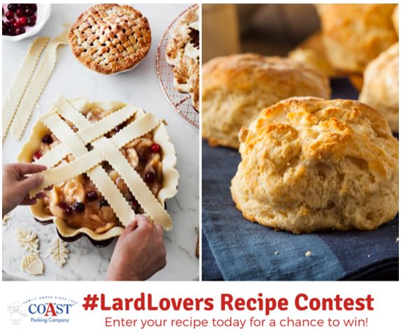 As Coast Packing #LardLovers Recipe Contest Enters Home Stretch, Contestants Reflect on Comfort Food During the Pandemic