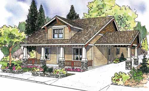 Associated Designs - Markham House Plan is an Idyllic Craftsman Bungalow