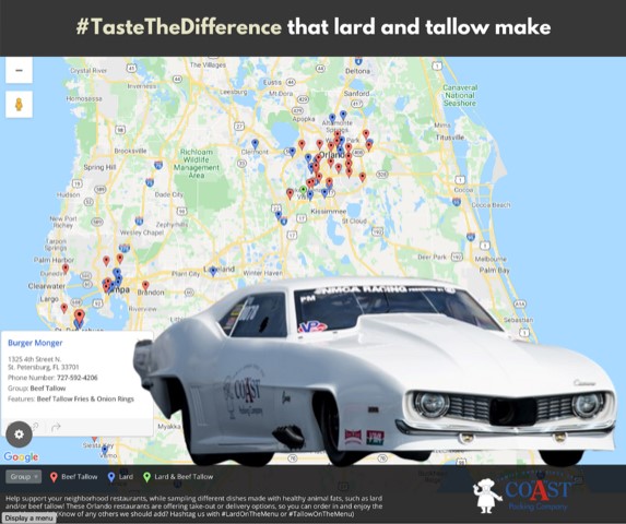 Just Ahead of Thanksgiving, Coast Packing’s R&E Racing Team Hits Orlando World Street Nationals XXVII, With Jason Lee Commandeering ’69 Noonan Hemi ProCharger Pro Mod Camaro