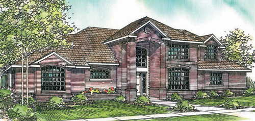 Associated Designs - Stately Richfield House Plan Offers a Traditional Exterior, Modern Interior