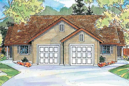 Associated Designs - Cottage-style Wynant is a Duplex Design for the Modern Investor