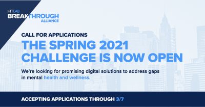 HITLAB Breakthrough Alliance Seeks Digital Health Solutions Addressing Gaps in Mental Health and Wellness in Wake of COVID Pandemic