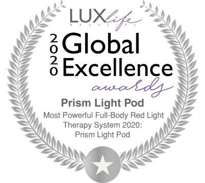 Prism Light Pod Presented with the Global Excellence Award for “Most Powerful Full-Body Red Light Therapy System”