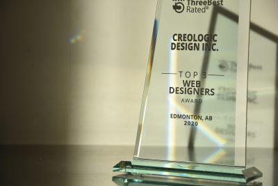 Edmonton's CreoLogic Design Inc has won the 2021 ThreeBestRated® for one of the top rated web designers