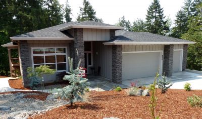 Associated Designs - Modern Craftsman House Plan Designed for a Hillside Lot