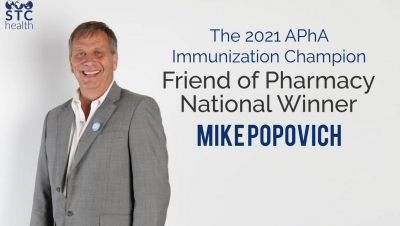 STChealth CEO Mike Popovich Awarded 2021 "Friend of Pharmacy National Award" by APhA