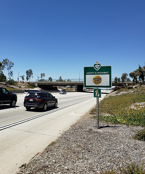 Option One Plumbing Inc. and Adopt A Highway Maintenance Corporation® Keep California's Highways Clean