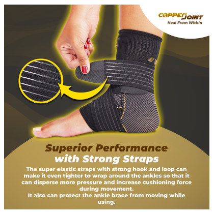 CopperJoint Ankle Brace For Women Infused With Copper Helps Relieve Ankle Sprain
