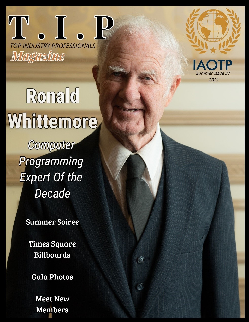 Ronald Whittemore selected by IAOTP as Most Inspirational Member of the Year