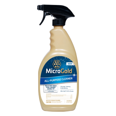 MicroGold® All-Purpose Cleaner Kills the Virus That Causes COVID-19 in 30 Seconds
