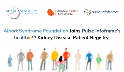 Alport Syndrome Foundation Joins Pulse Infoframe’s healthie™ Kidney Disease Patient Registry
