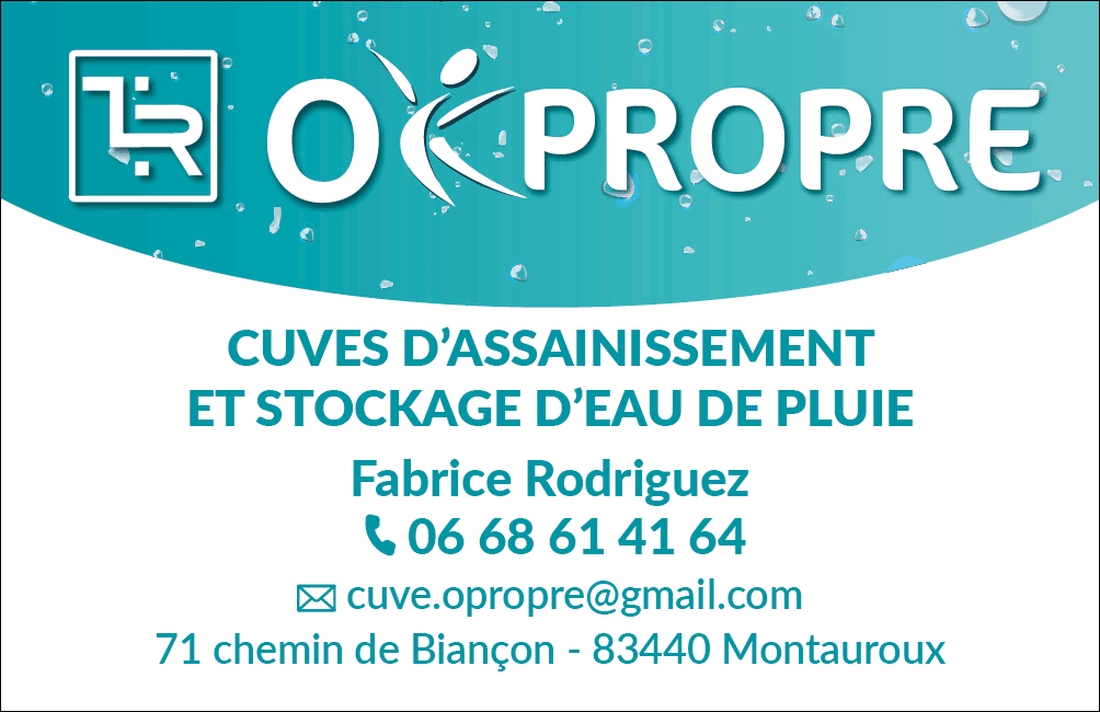 Cuve O'Propre - Your Expert In Rainwater Harvesting In The Alpes-Maritimes and The Var