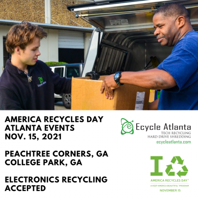 America Recycles Day - Ecycle Atlanta Announces Free Computer and Electronics Recycling Events