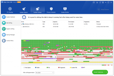 WiseCleaner released Wise Care 365 version 6 - Newly added Smart Optimize