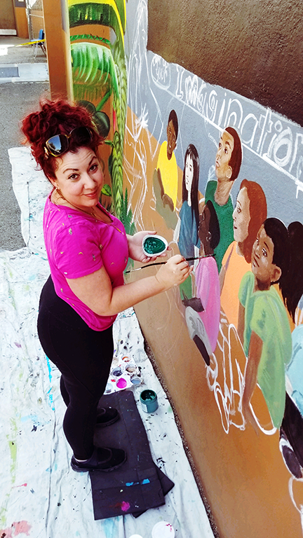 San Francisco Mural Artist Hayley Ferreira Offers Holiday Cheer With Colors for Kids