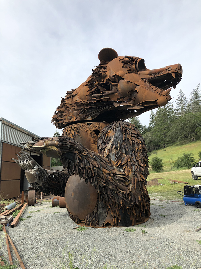 Ken Wilson To Install 28 Foot Bear Sculpture Along Sonoma Highway In Kenwood, CA