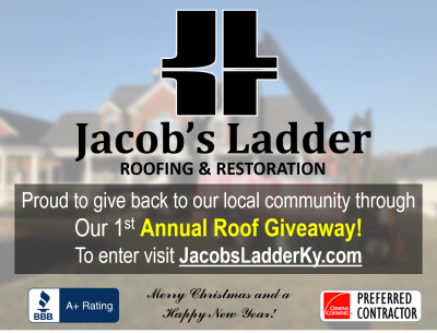 Jacob’s Ladder Roofing And Restoration Announces First Annual Roof Giveaway