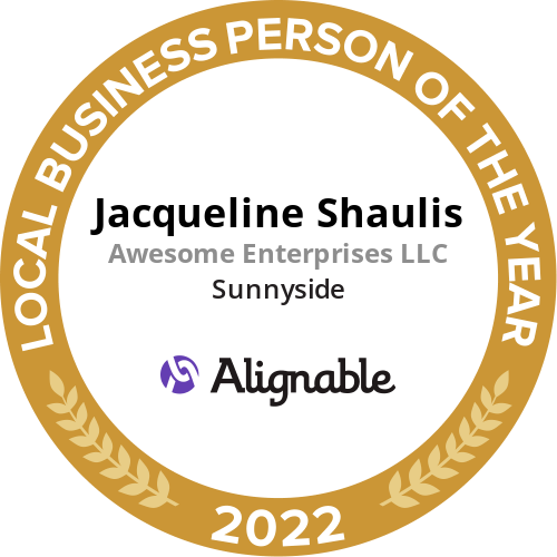 Jacqueline Shaulis of Awesome Enterprises LLC is Alignable's 2022 Businessperson of the Year