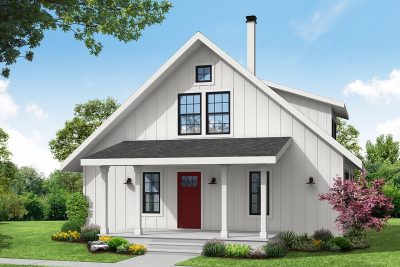 Associated Designs - Idyllic Modern Mosier Cabin Plan Offers Flexibility