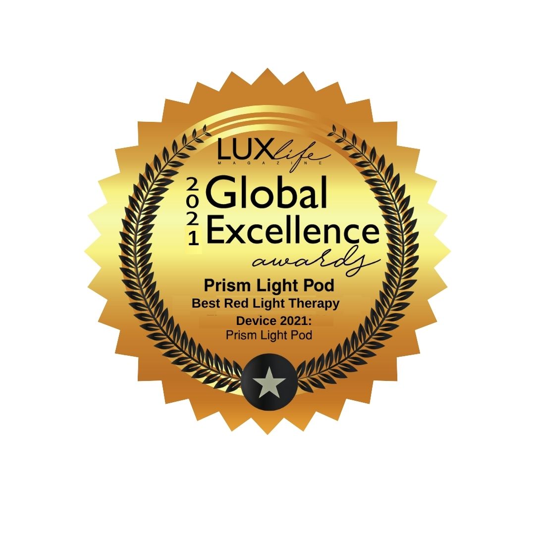 Prism Light Pod Named the Best Red Light Therapy Device by LUXLife Magazine