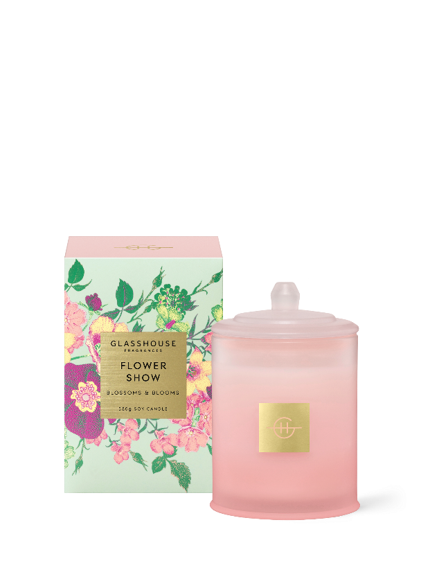 Glasshouse Fragrances Introduces Flower Show, an Exclusive Triple-Scented, Blossom-Inspired, Soy Candle That Transforms a Home into a Lush, Botanical Wonderland
